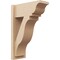 Ekena Millwork 7 1/2-in W x 16-in D x 24-in H Funston Trad Rough Cedar Woodgrain TimberThane Outlooker, Primed Tan OUTUR075X16X24FST04RCPR - alternate 1